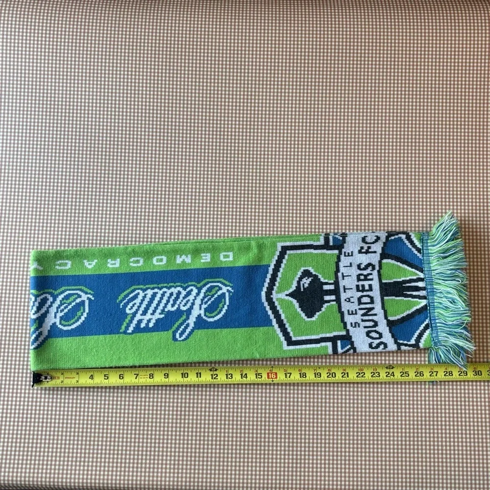 Adidas Seattle Sounders FC Club Soccer Team Blue Green‎ Scarf